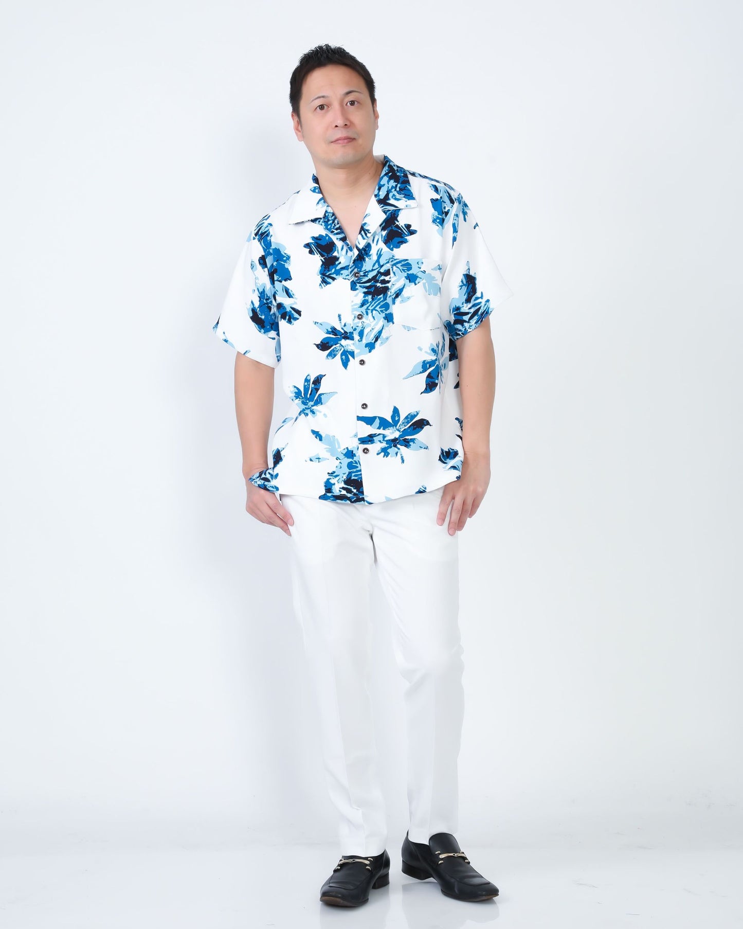 【レンタル】結衣(ユイ)シリーズ かりゆしシャツ 色:ブルー