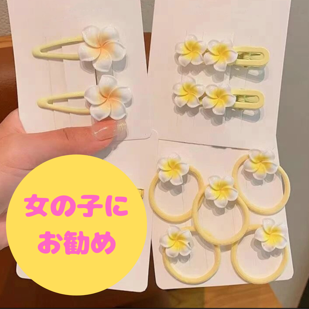 【購入】お花のヘアゴム ヘアクリップ