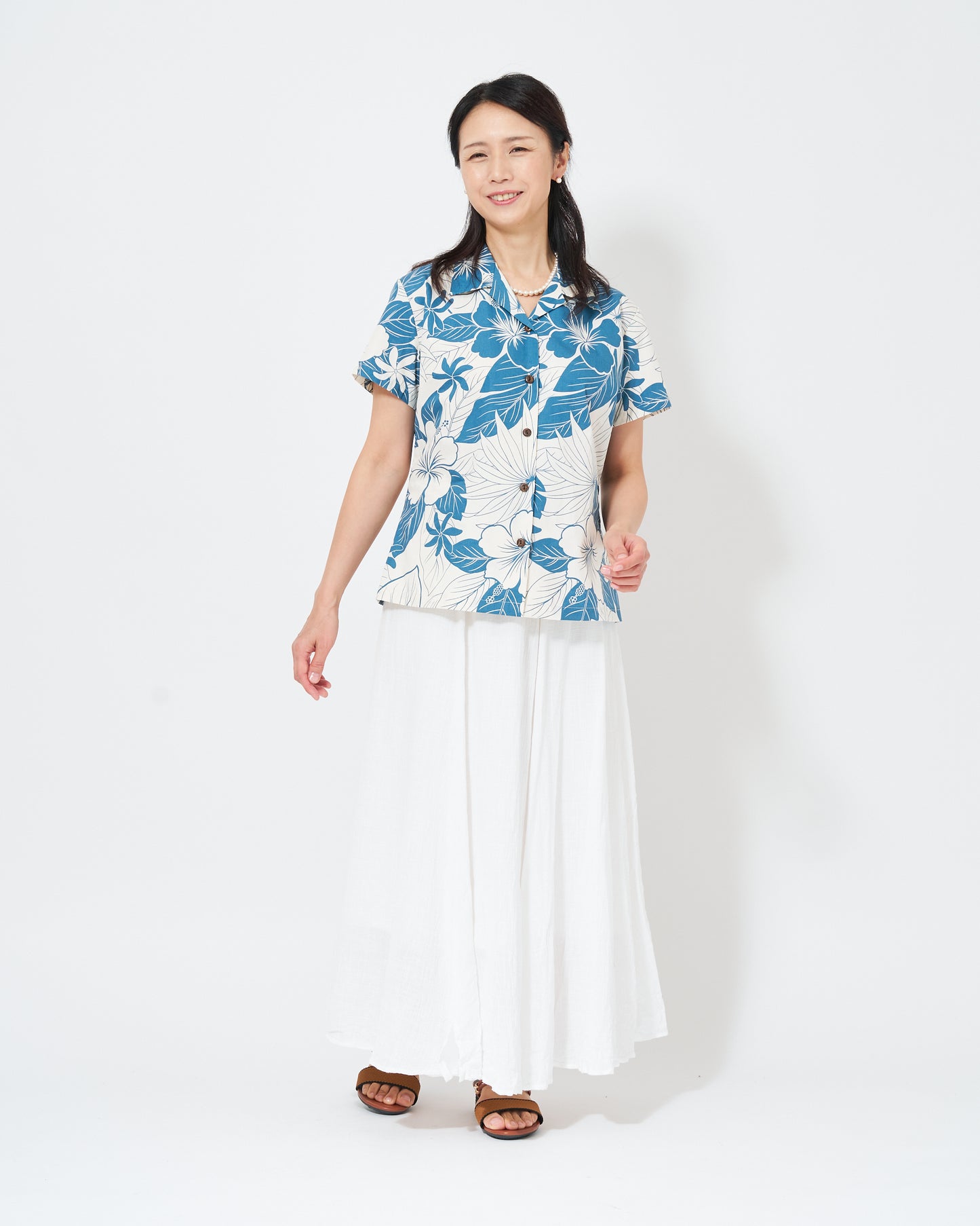 【レンタル】レディース/ラニカイシリーズ アロハシャツ かりゆし (XS S M L XL )