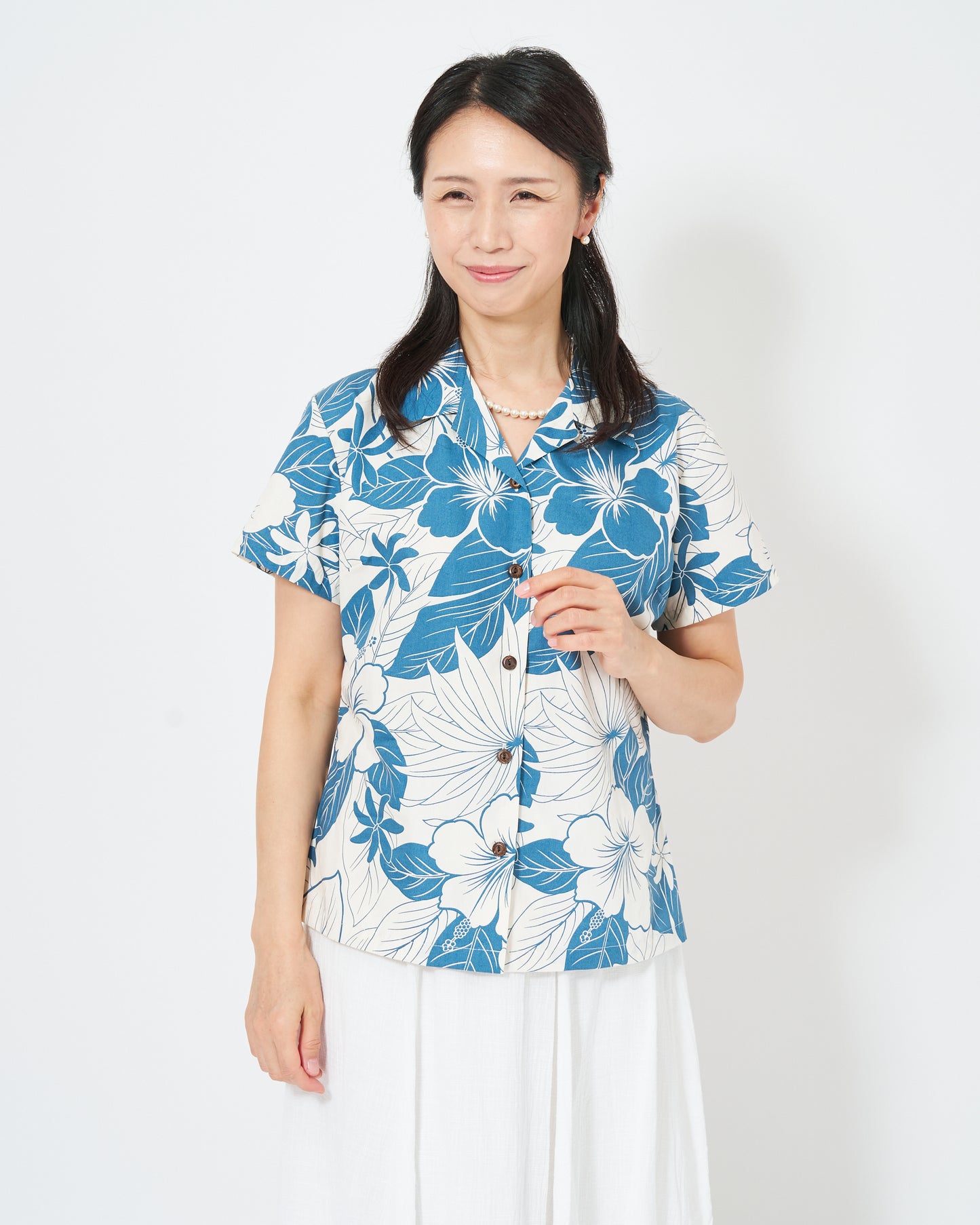 【レンタル】レディース/ラニカイシリーズ アロハシャツ かりゆし (XS S M L XL )