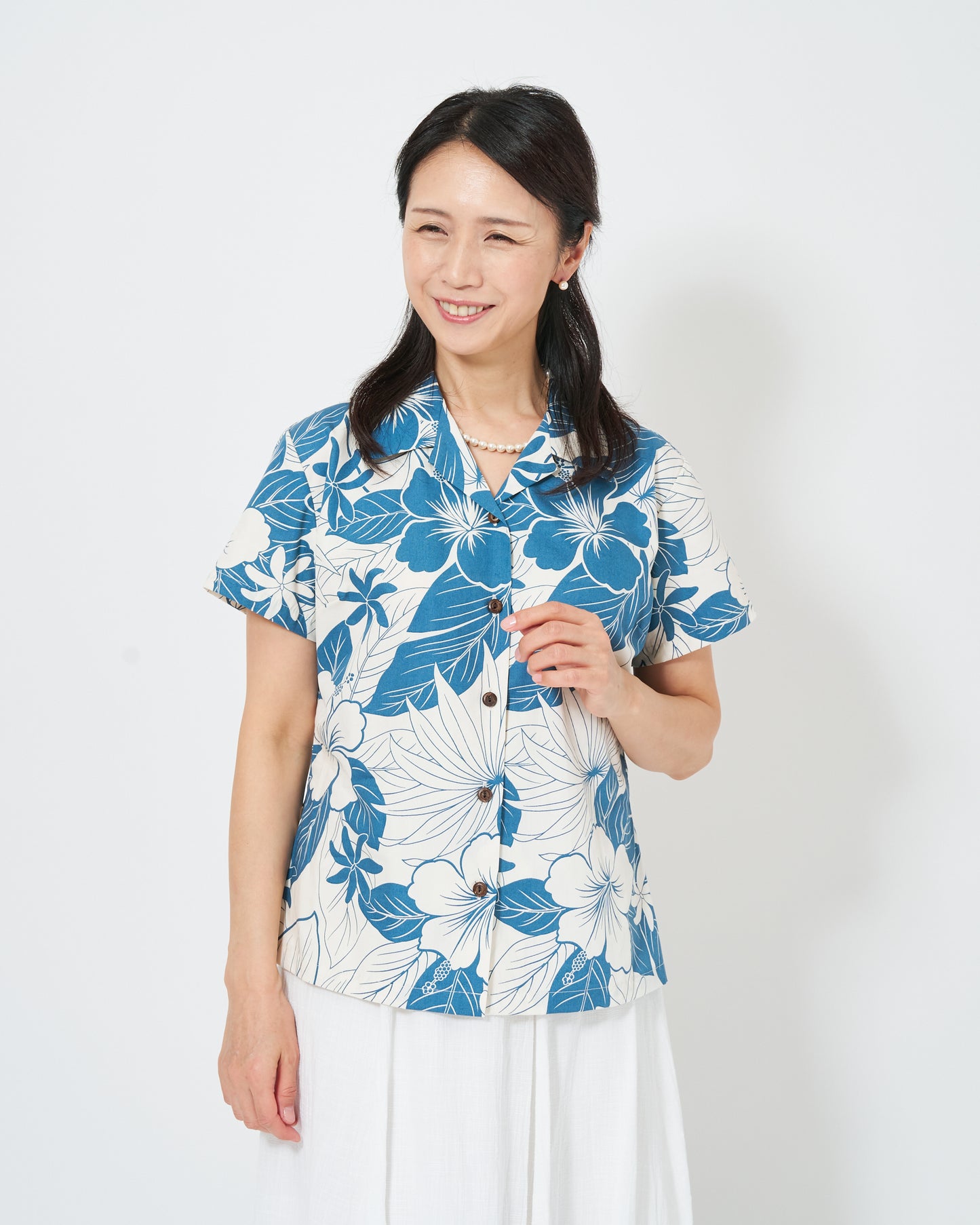 【レンタル】レディース/ラニカイシリーズ アロハシャツ かりゆし (XS S M L XL )
