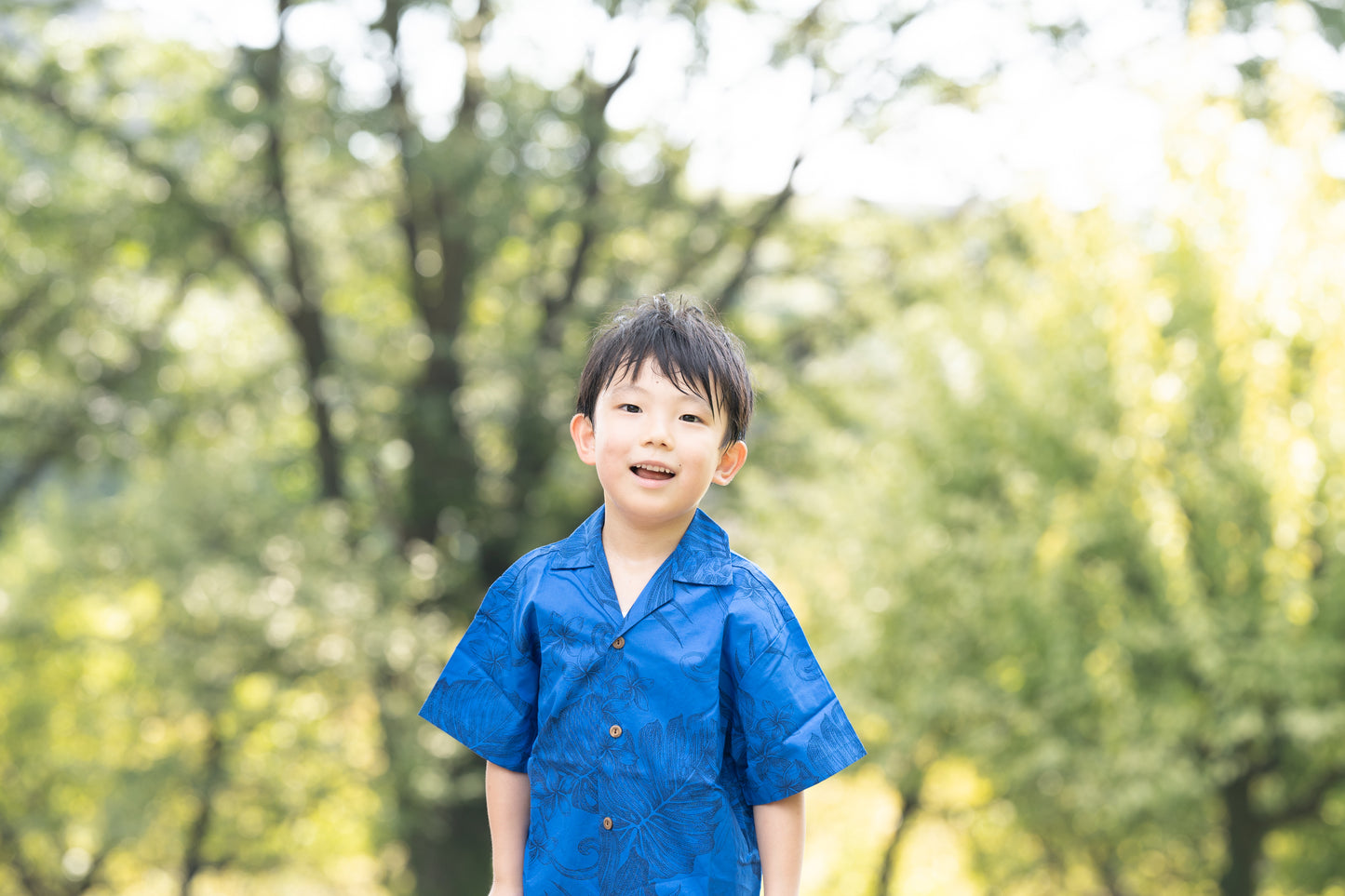 【レンタル】サムシングブルー アロハシャツ キッズ用(男の子)