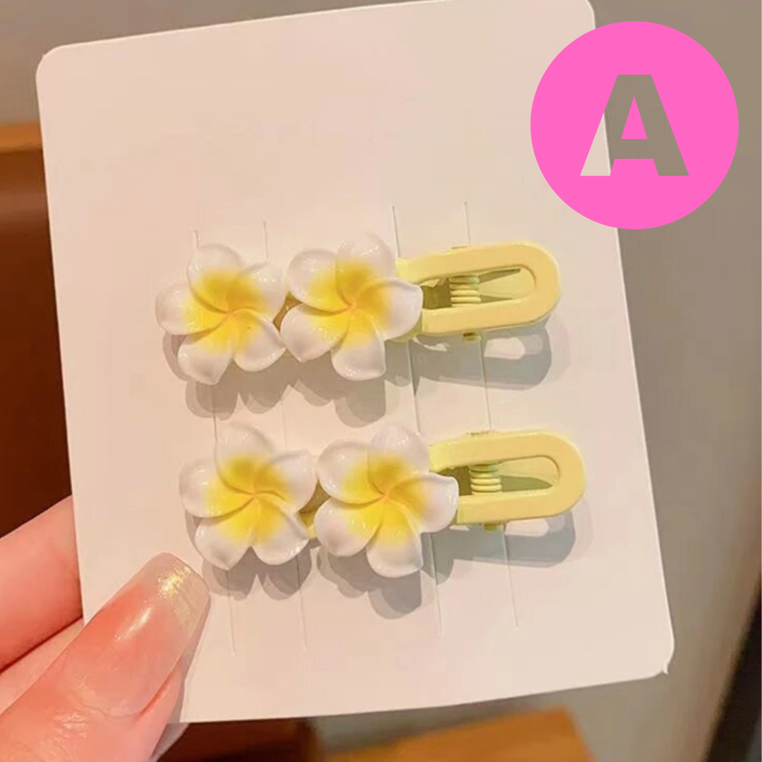 【購入】お花のヘアゴム ヘアクリップ