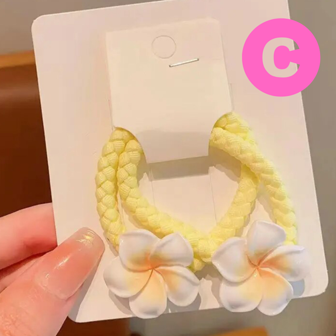 【購入】お花のヘアゴム ヘアクリップ