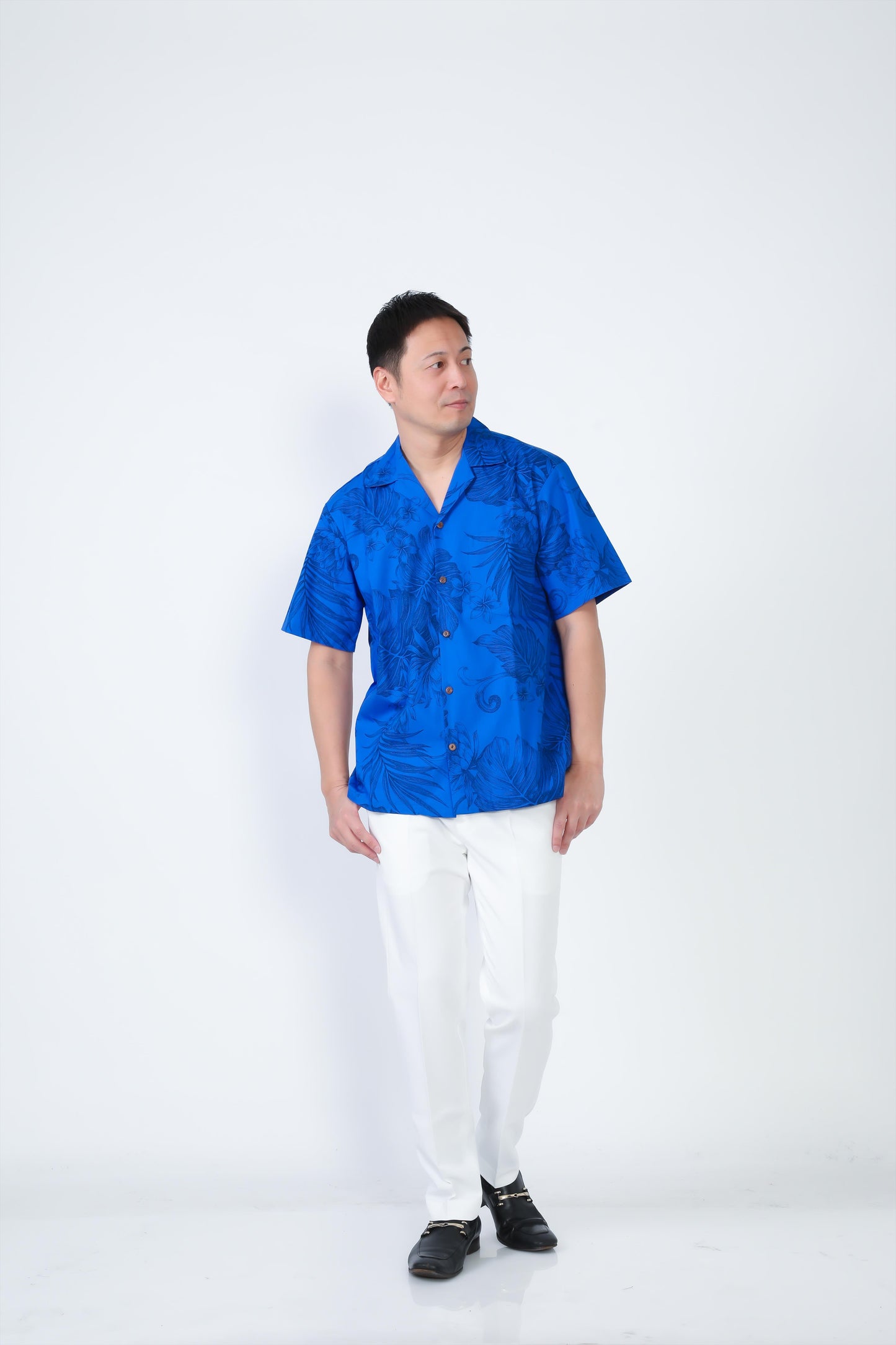 【レンタル】サムシングブルーシリーズ アロハシャツ かりゆし (S M L XL 2XL 3XL)