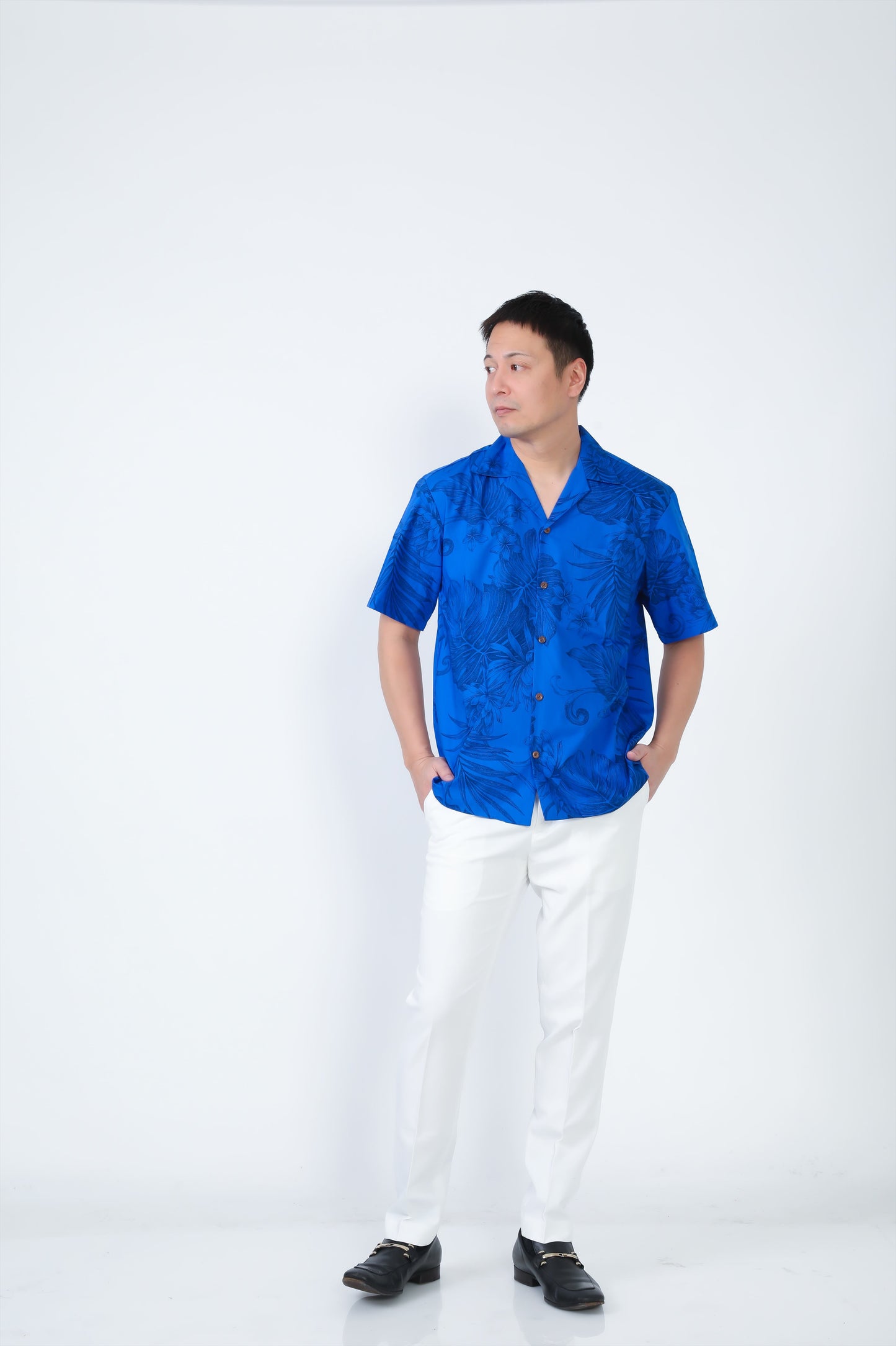 【レンタル】サムシングブルーシリーズ アロハシャツ かりゆし (S M L XL 2XL 3XL)