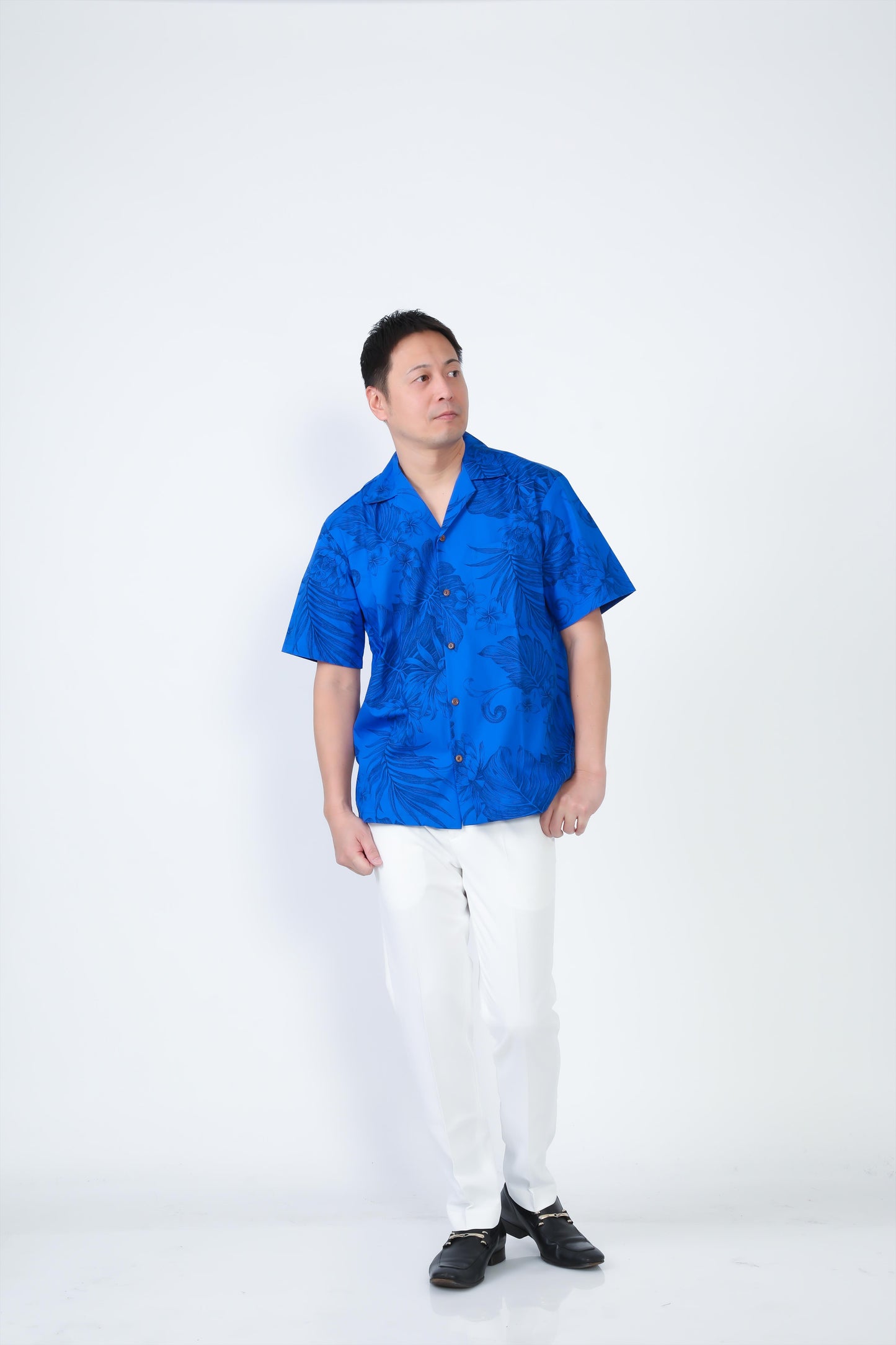 【レンタル】サムシングブルーシリーズ アロハシャツ かりゆし (S M L XL 2XL 3XL)
