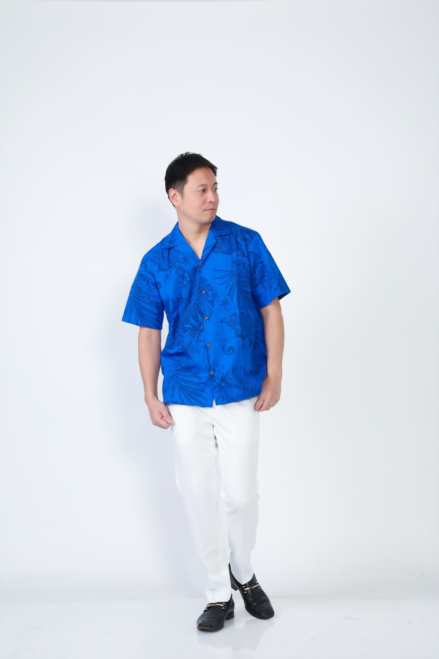 【レンタル】サムシングブルーシリーズ アロハシャツ かりゆし (S M L XL 2XL 3XL)