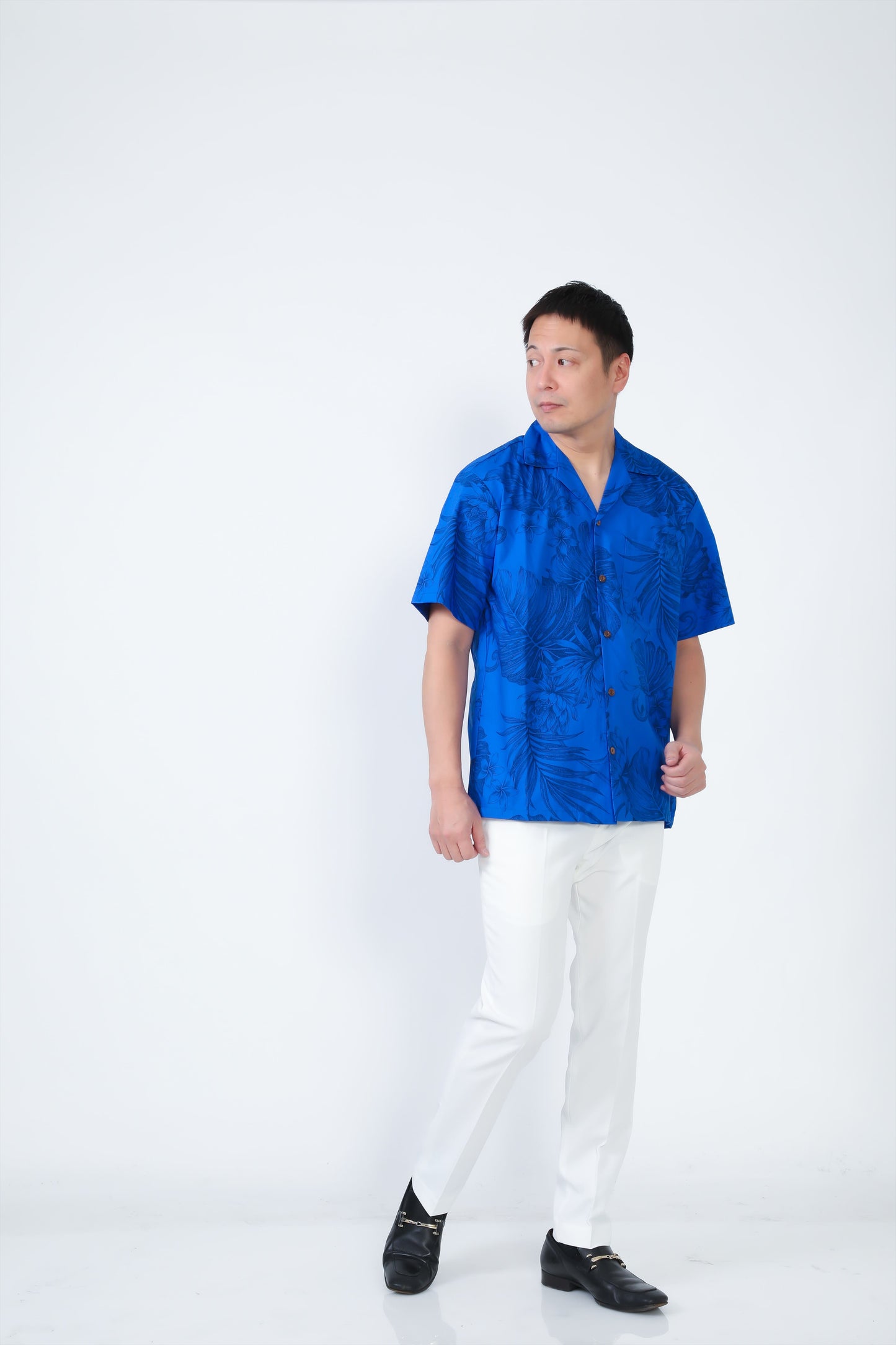 【レンタル】サムシングブルーシリーズ アロハシャツ かりゆし (S M L XL 2XL 3XL)