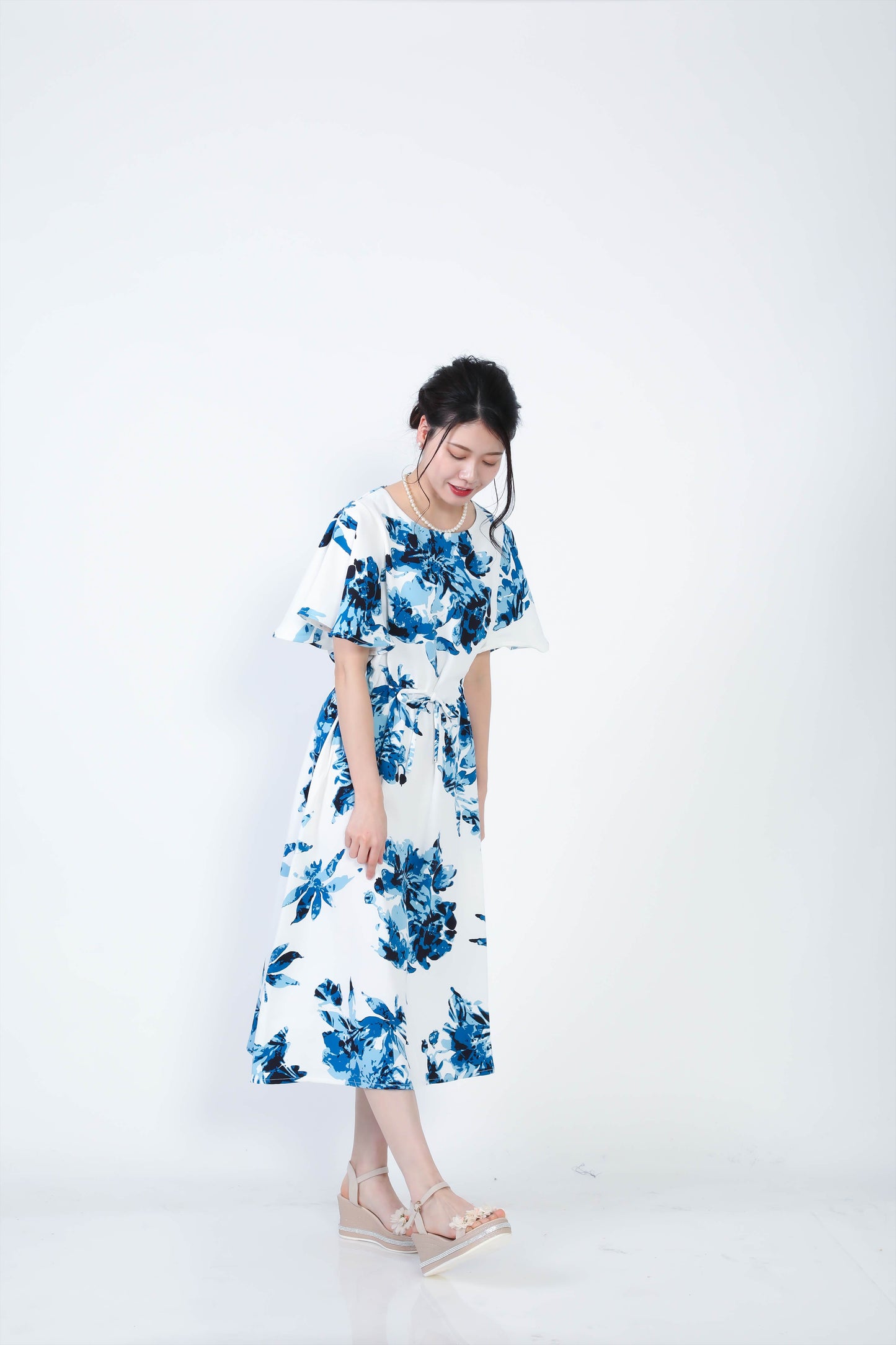 【レンタル】結衣(ユイ)シリーズ かりゆしドレス 色:ブルー