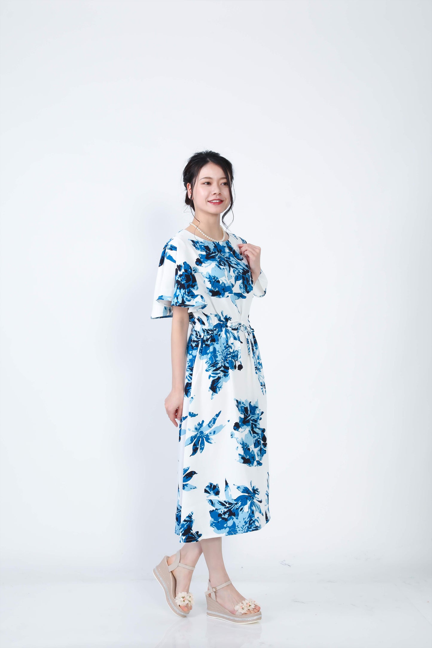 【レンタル】結衣(ユイ)シリーズ かりゆしドレス 色:ブルー