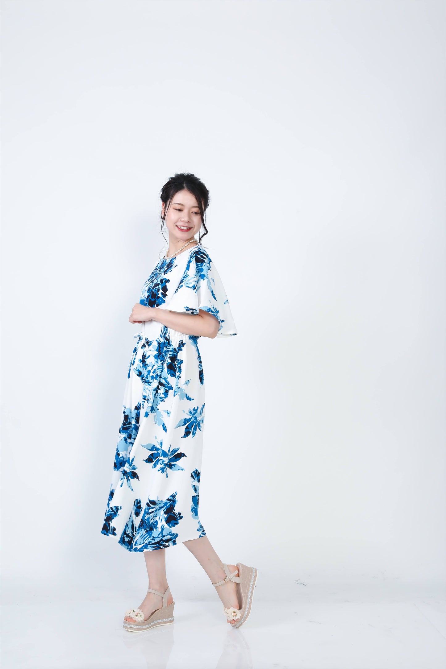 【レンタル】結衣(ユイ)シリーズ かりゆしドレス 色:ブルー