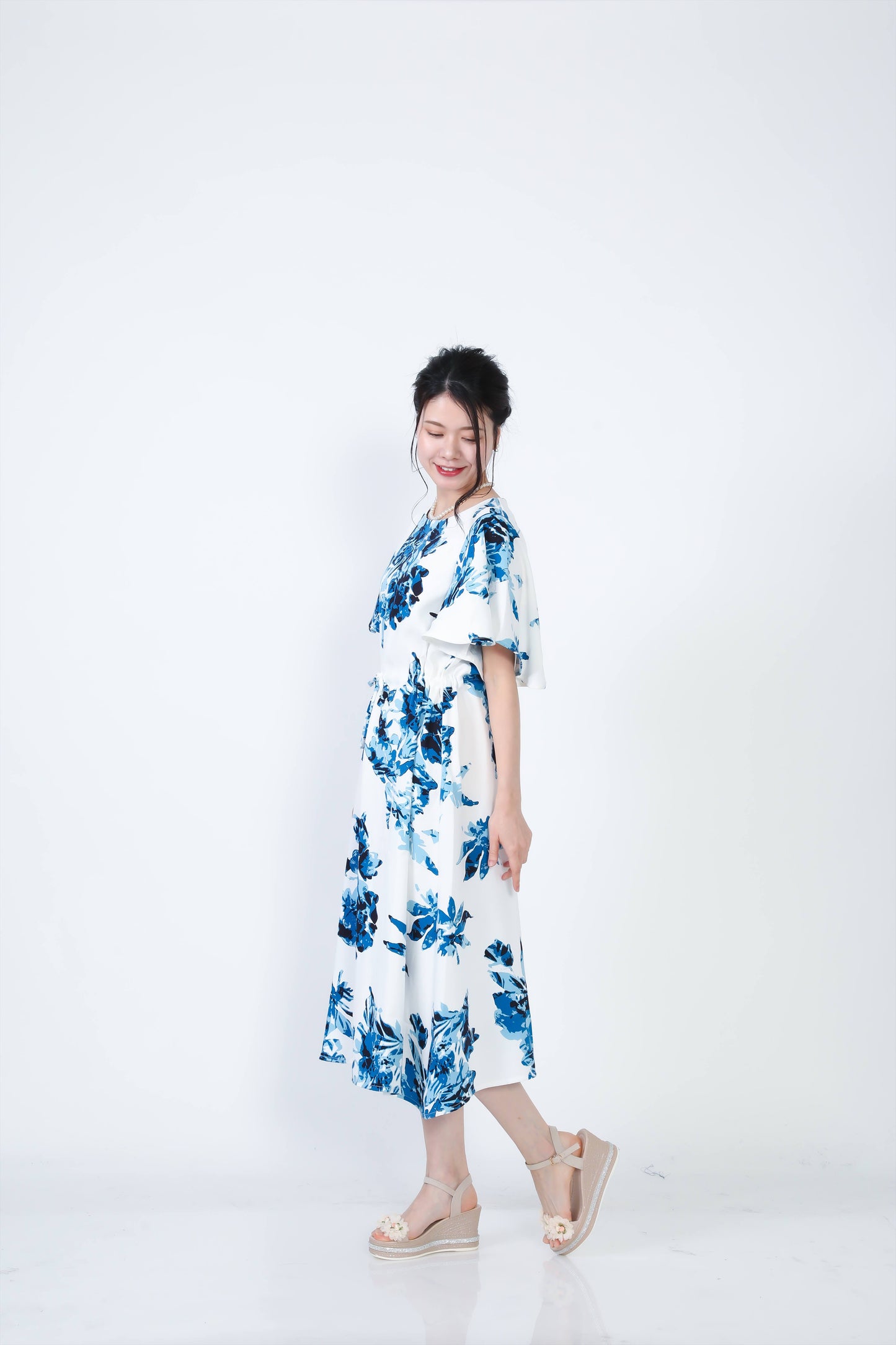 【レンタル】結衣(ユイ)シリーズ かりゆしドレス 色:ブルー