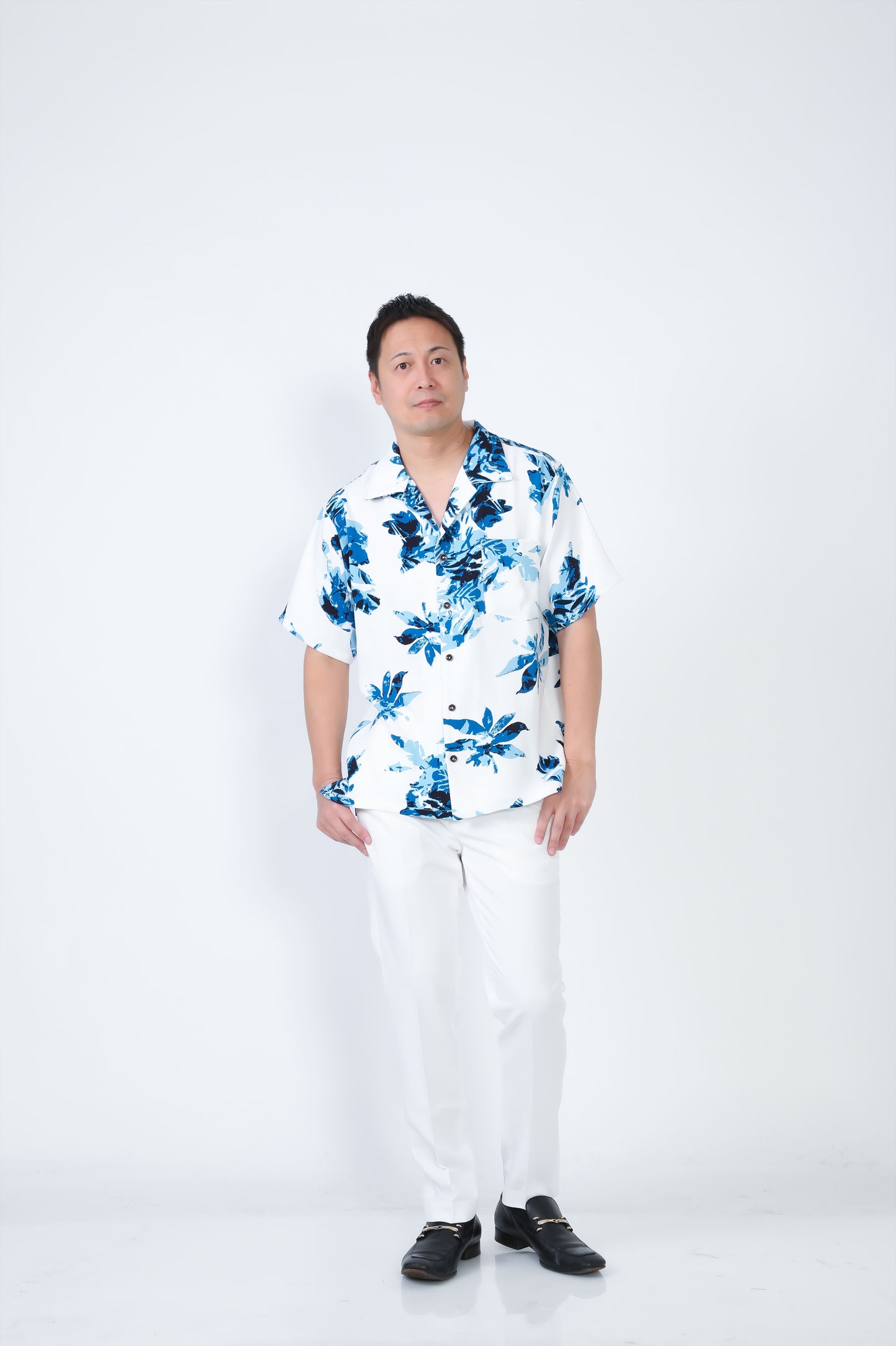 【レンタル】結衣(ユイ)シリーズ かりゆしシャツ 色:ブルー