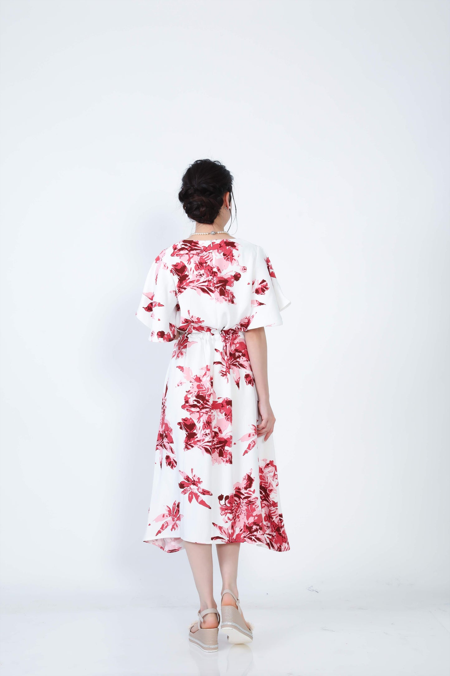 【レンタル】結衣(ユイ)シリーズ かりゆしドレス 色:レッド