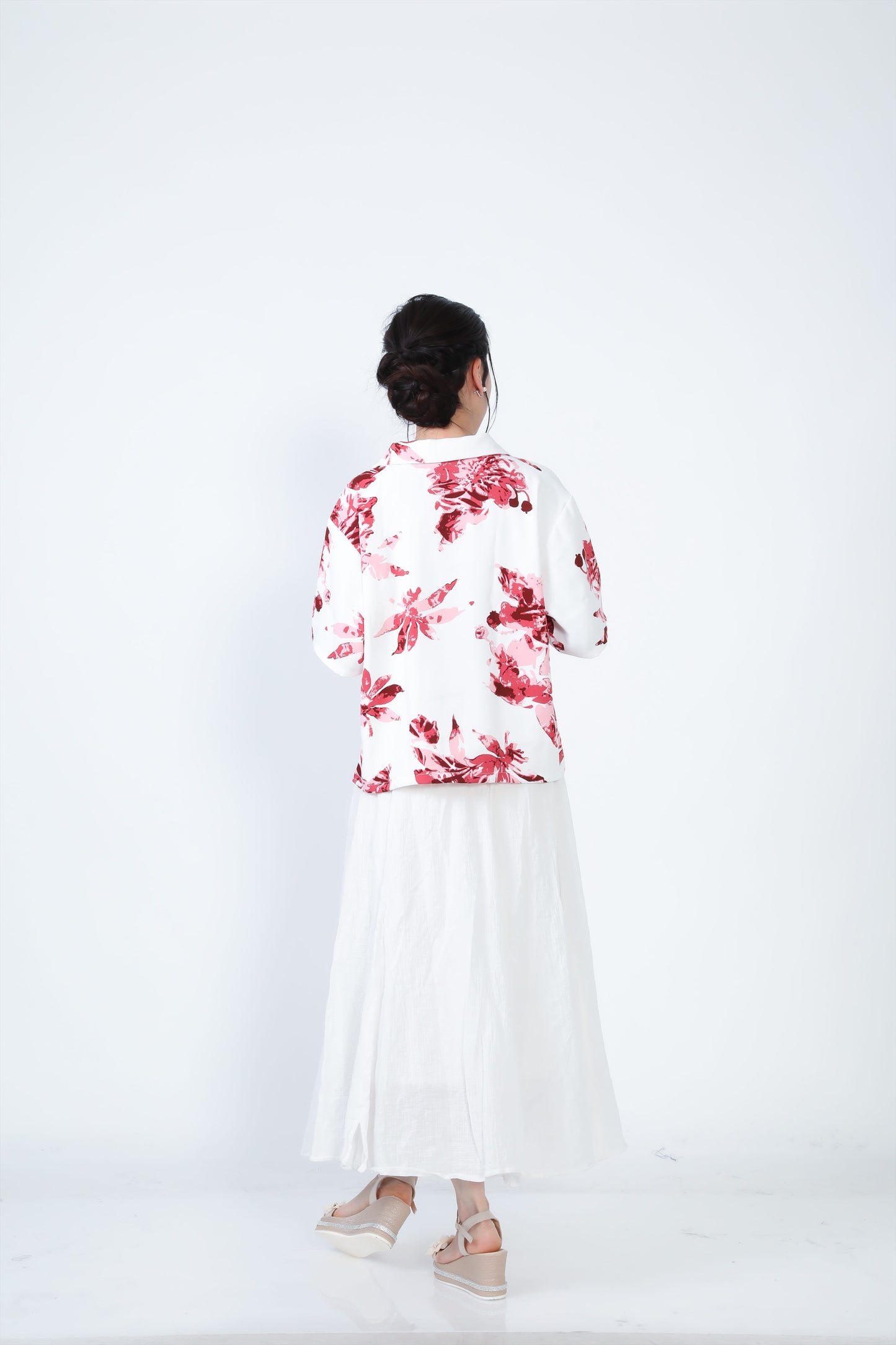 【レンタル】結衣(ユイ)シリーズ レディースかりゆしシャツ 色:レッド