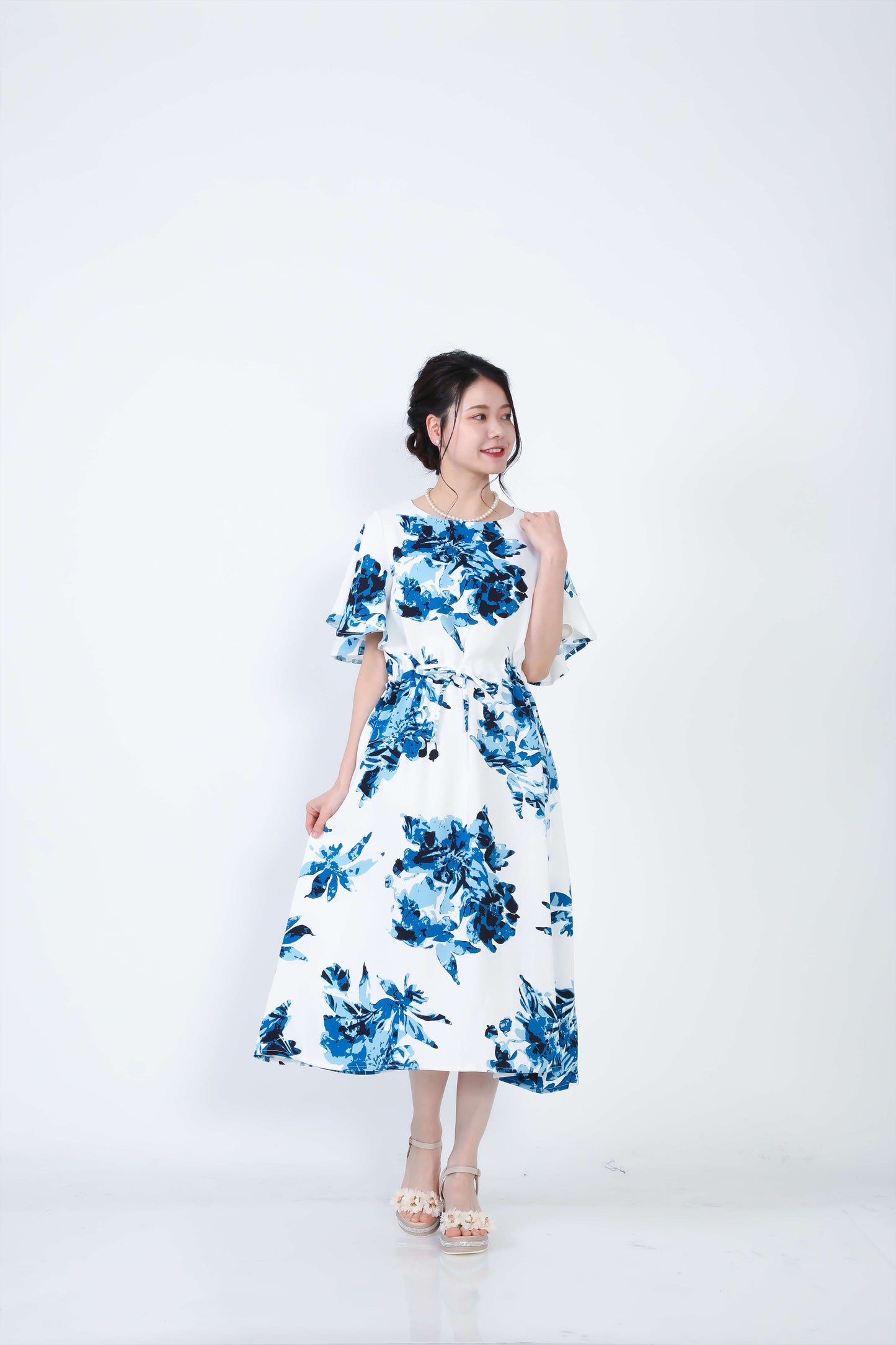 【レンタル】結衣(ユイ)シリーズ かりゆしドレス 色:ブルー