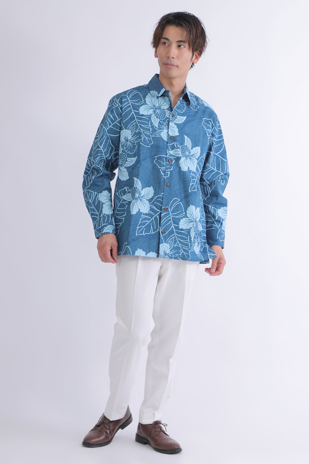 【レンタル】アイリスシリーズ 長袖アロハシャツ