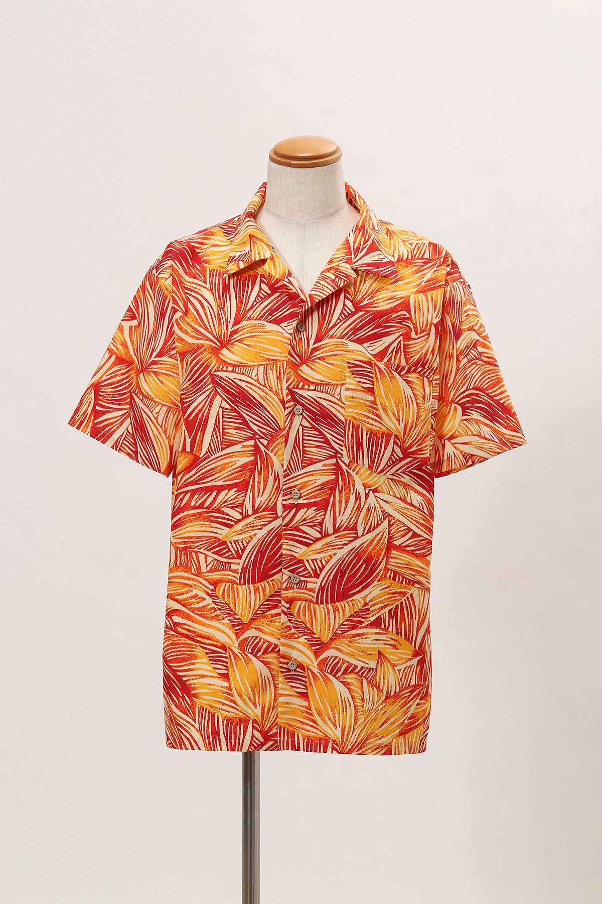 【レンタル】カハラ アロハシャツ 色:オレンジレッド ( M L XL サイズ) - ResortCloset