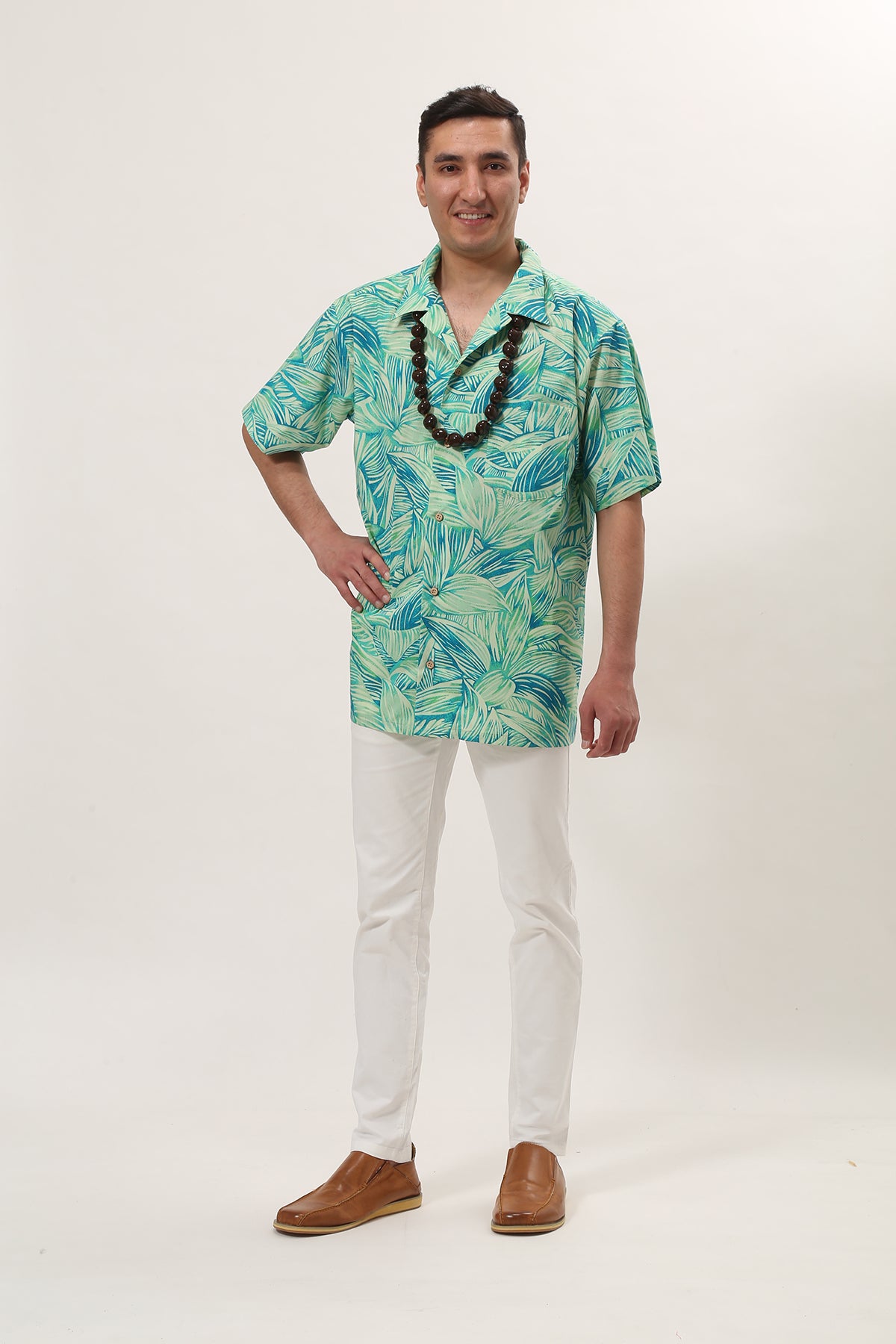 【レンタル】カハラ アロハシャツ 色:グリーン ( M L XL サイズ) - ResortCloset