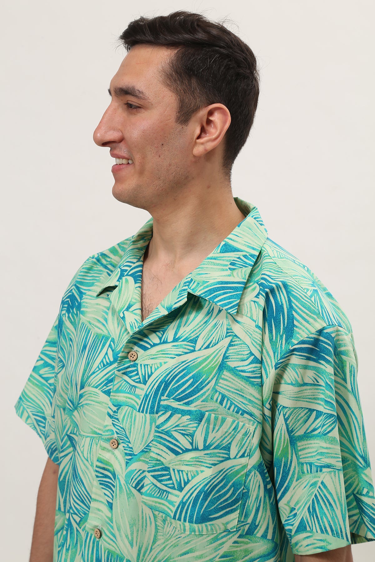 【レンタル】カハラ アロハシャツ 色:グリーン ( M L XL サイズ) - ResortCloset