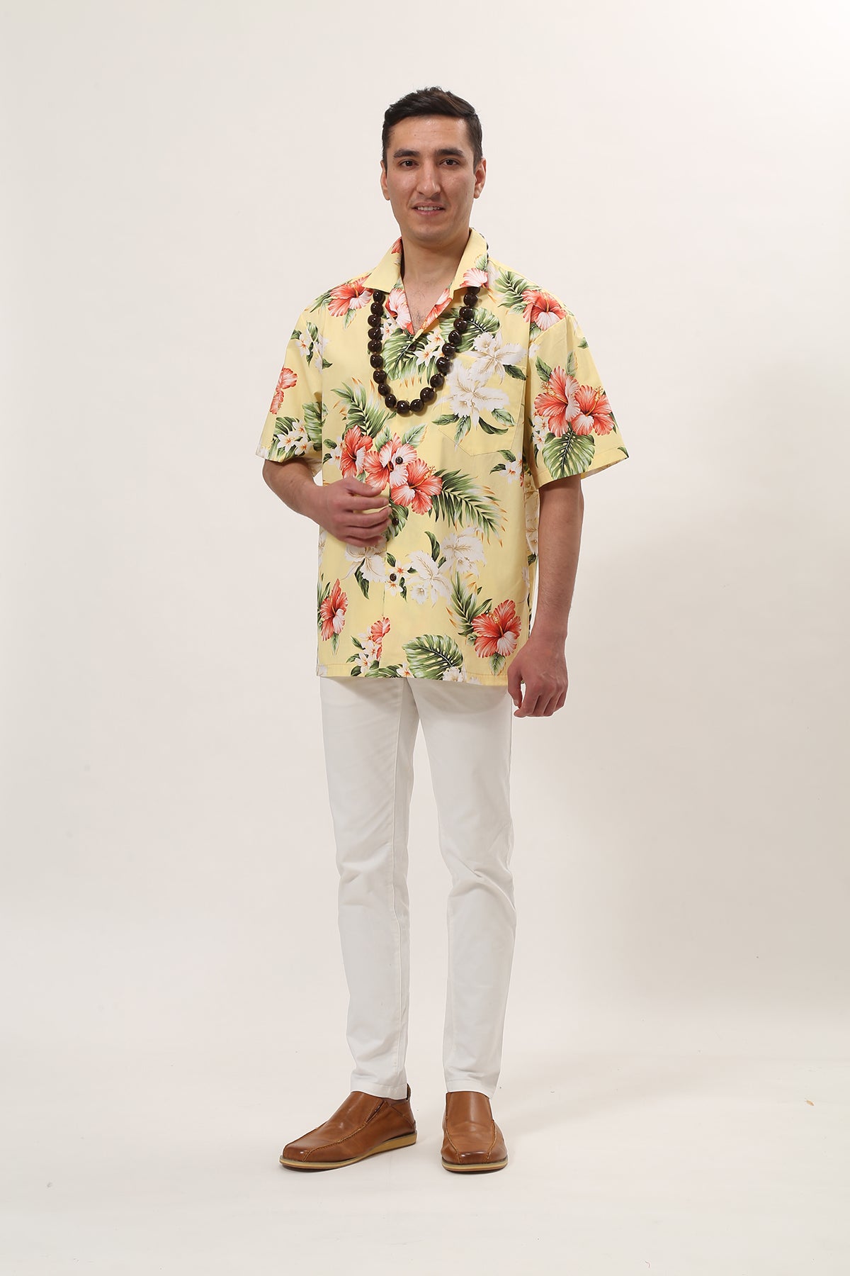 【レンタル】コオリナ アロハシャツ 色:イエロー - ResortCloset