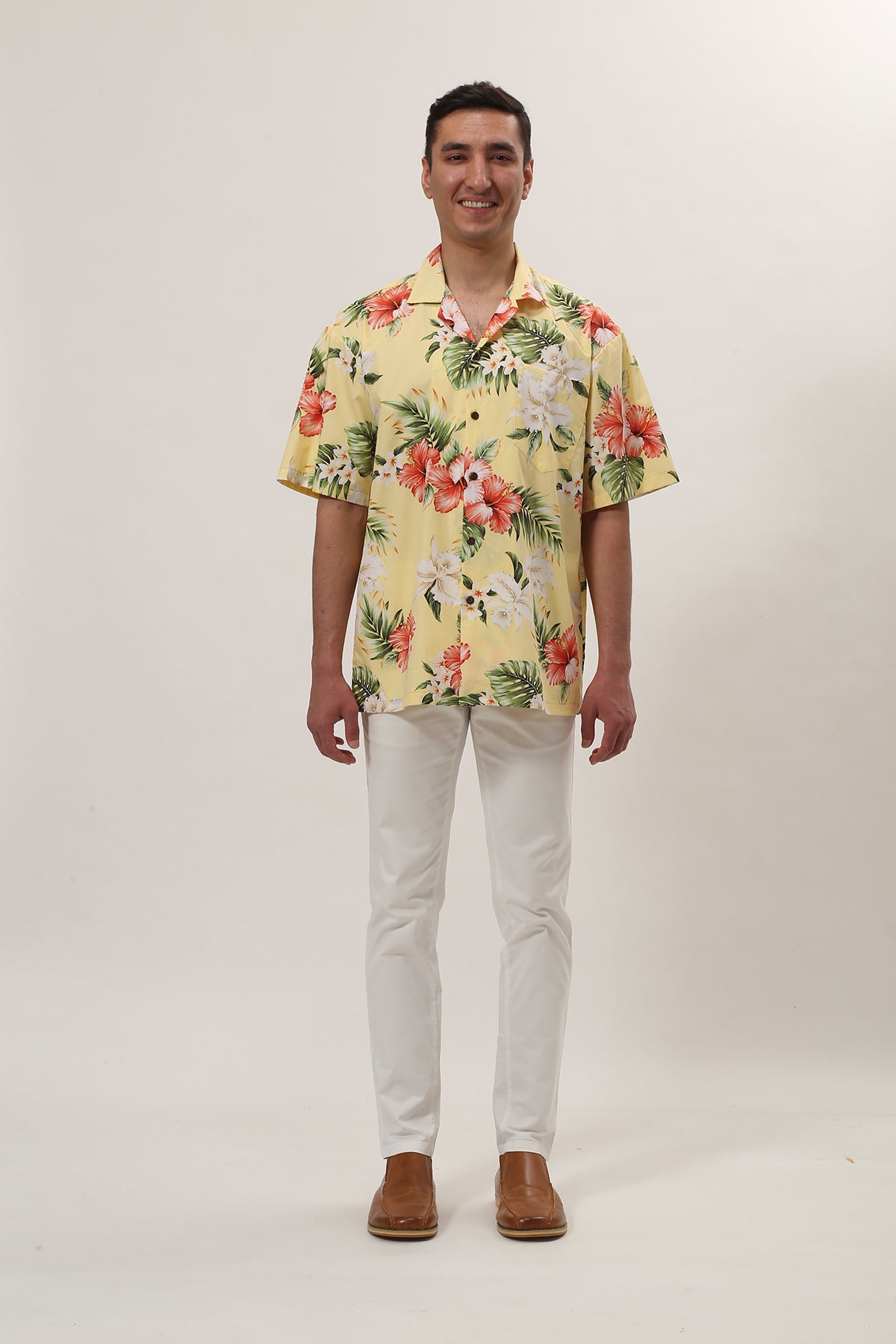 【レンタル】コオリナ アロハシャツ 色:イエロー - ResortCloset