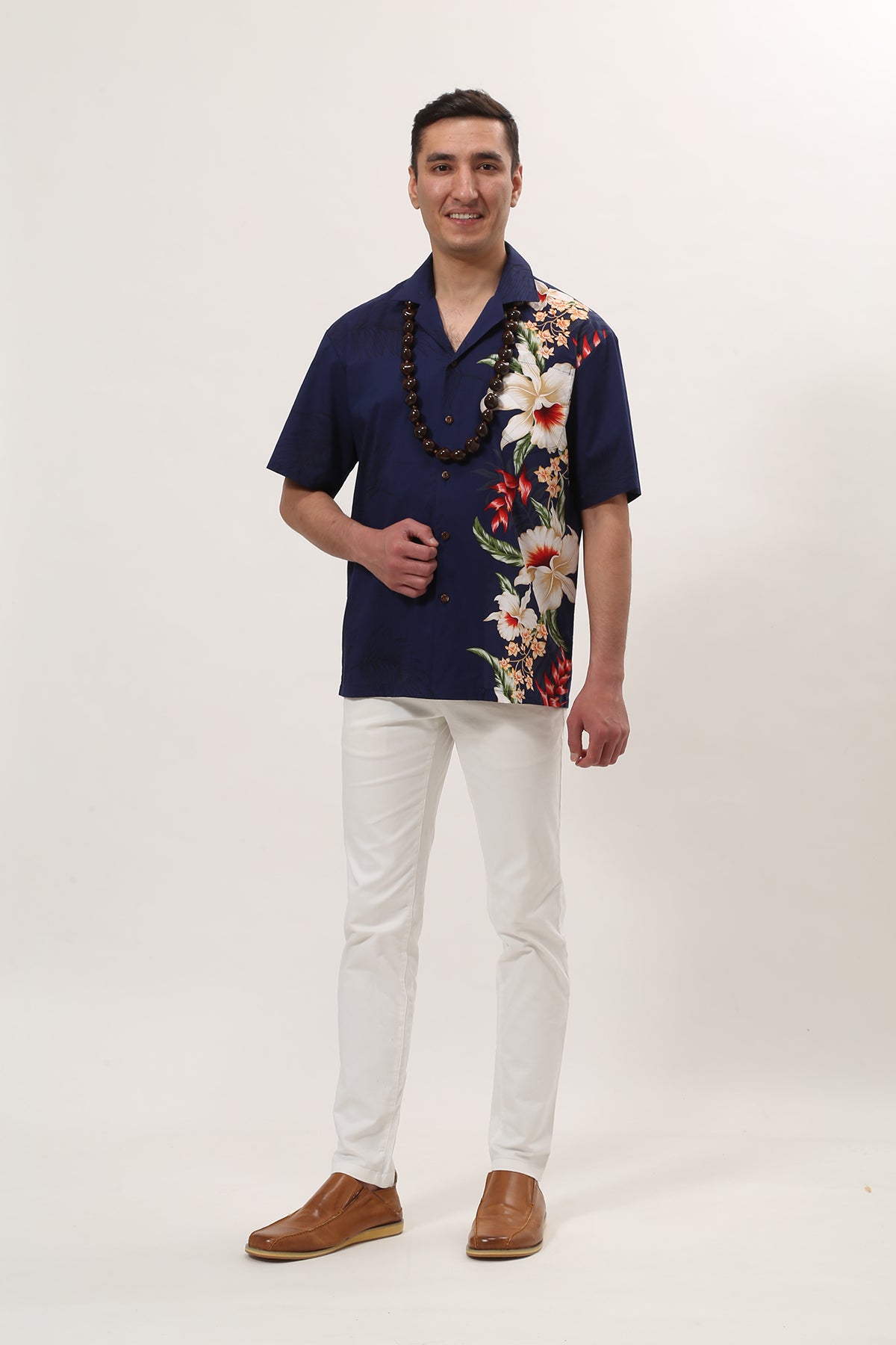 【レンタル】オーキッド アロハシャツ(サイズ S M L XL ) - ResortCloset
