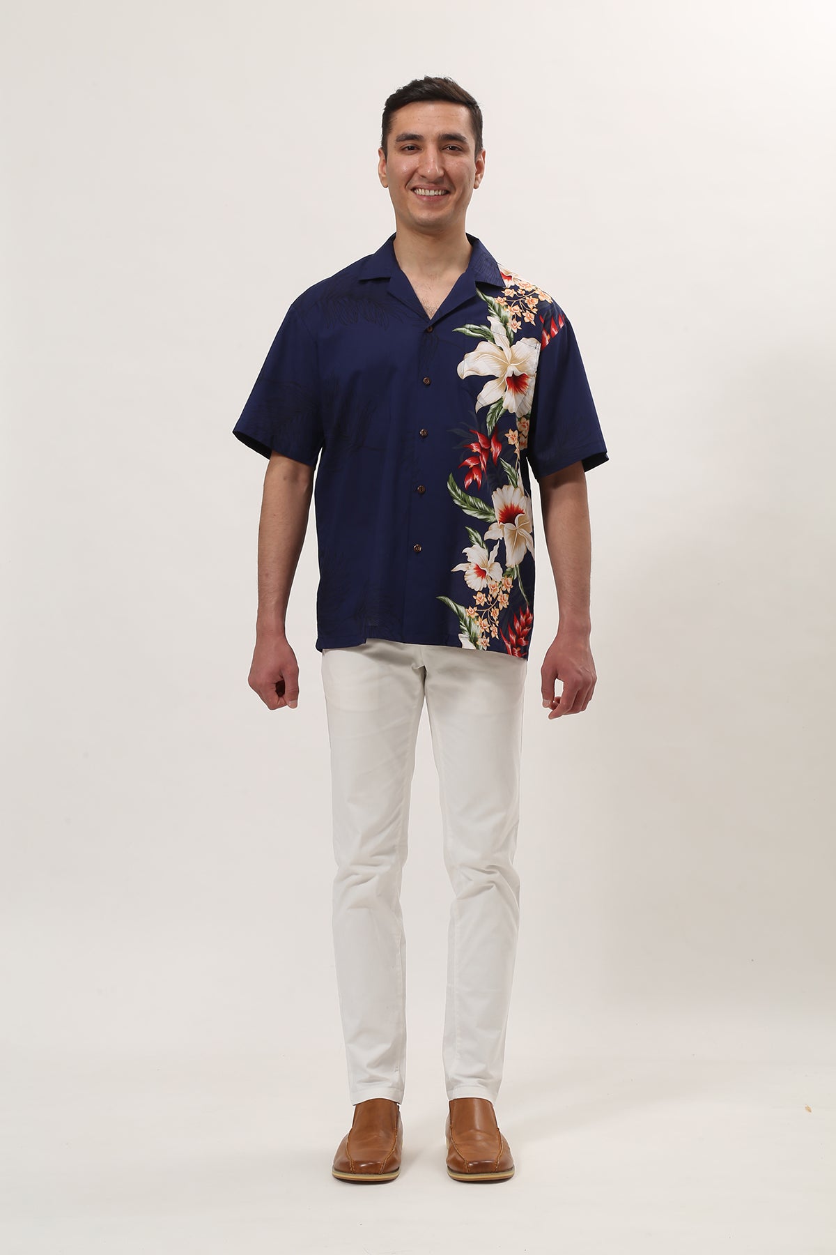 【レンタル】オーキッド アロハシャツ(サイズ S M L XL ) - ResortCloset