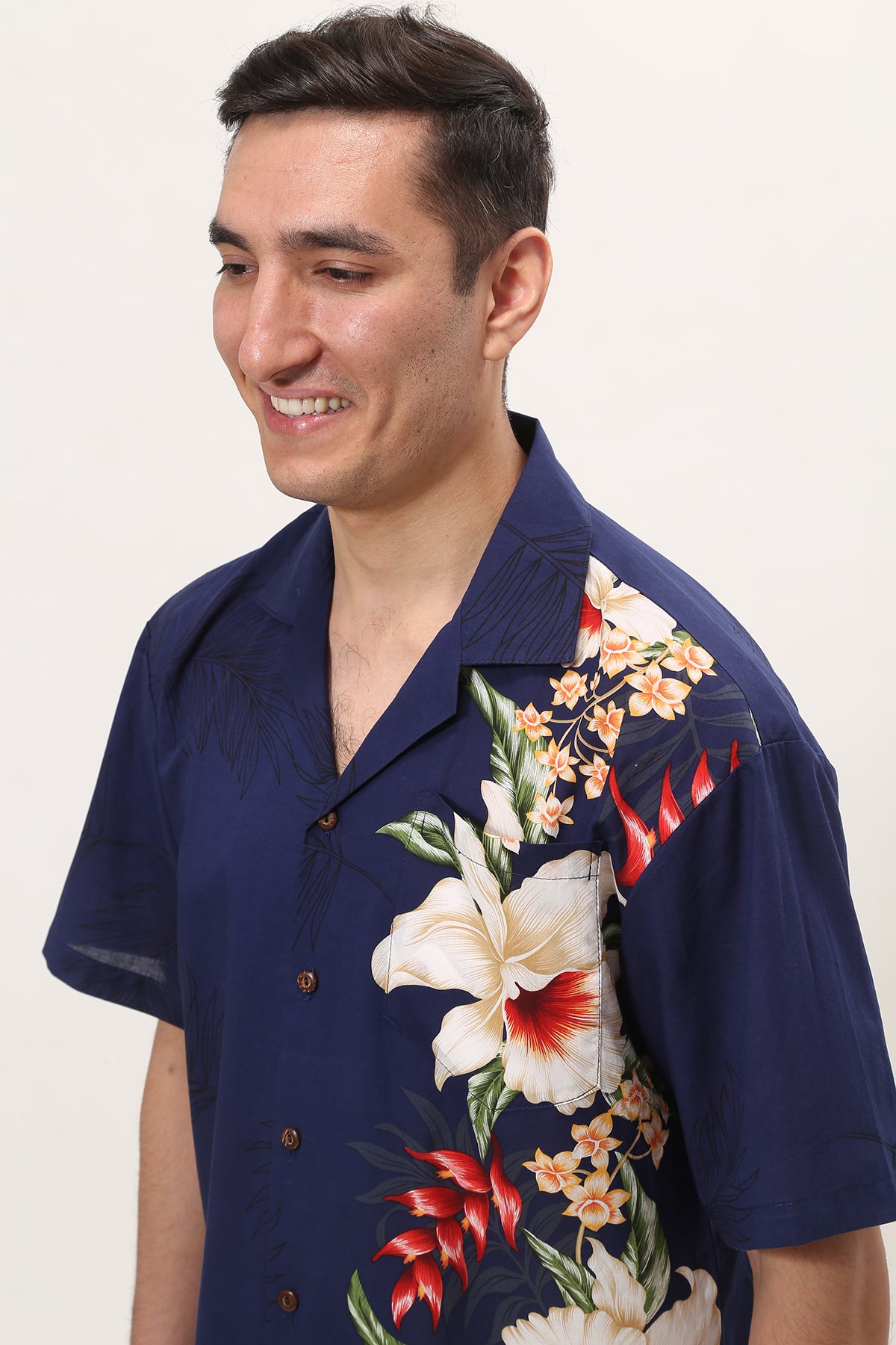【レンタル】オーキッド アロハシャツ(サイズ S M L XL ) - ResortCloset