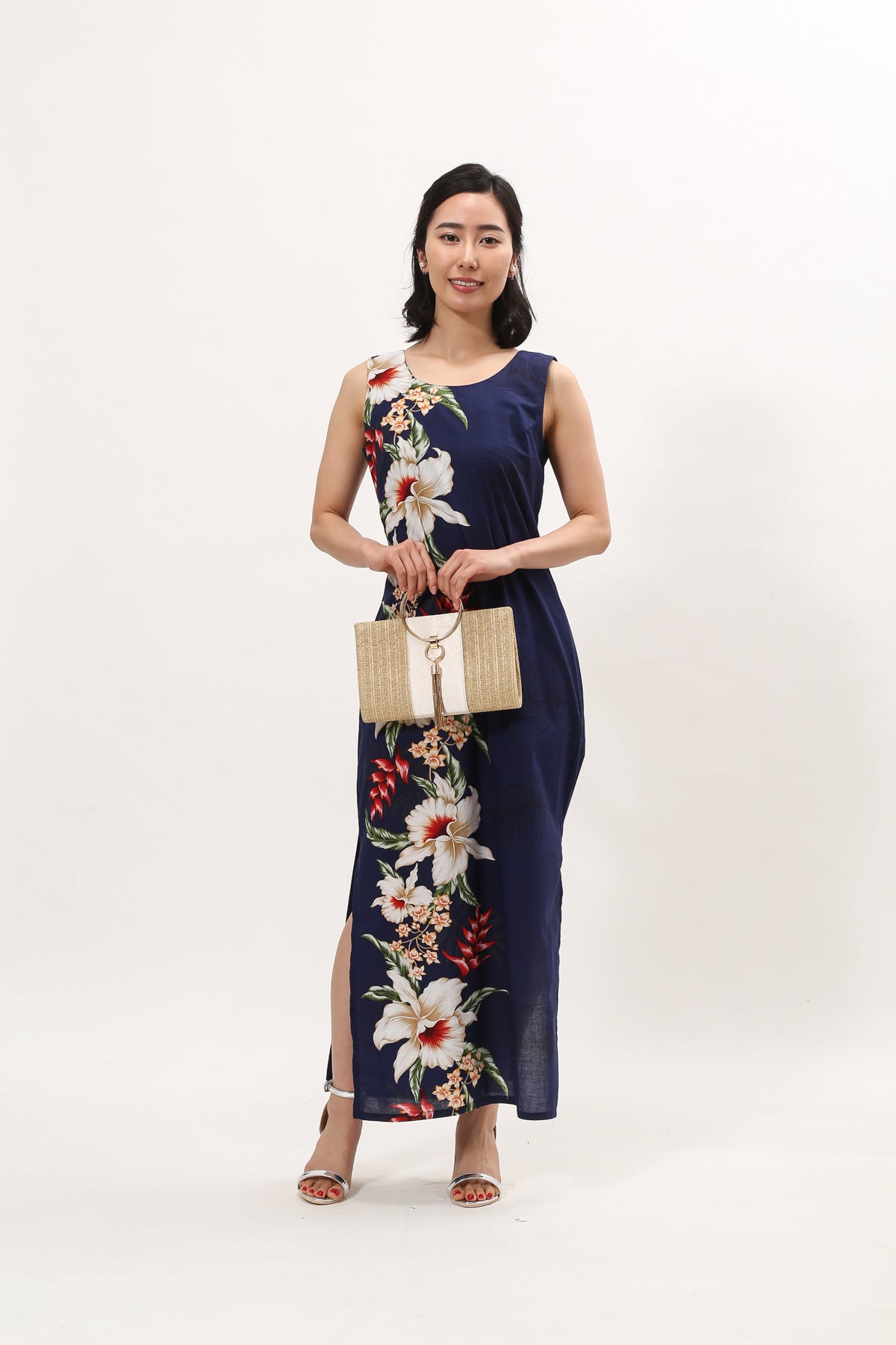 【レンタル】オーキッド スタイリッシュロングドレス - ResortCloset