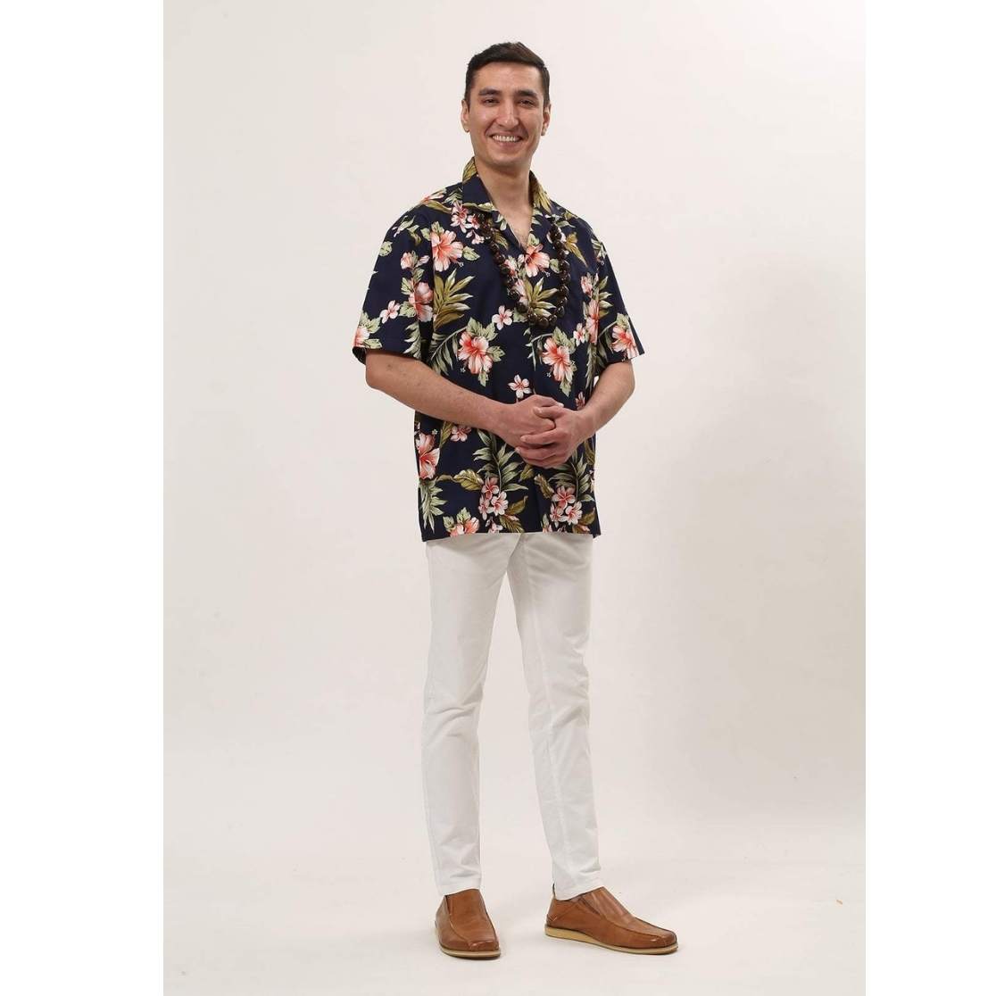 [Rental] Ko Olina Aloha Shirt Kariyushi Color: Navy