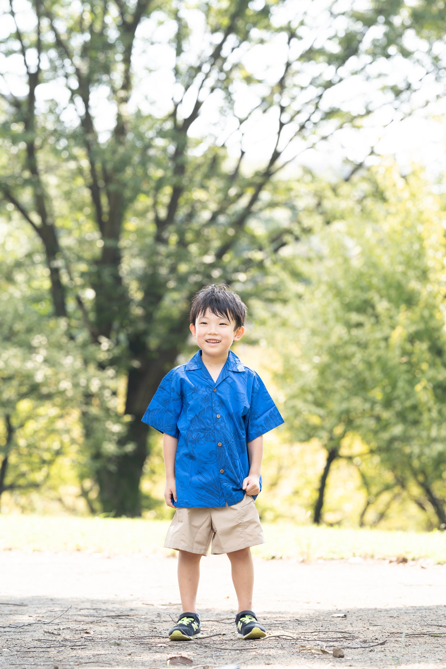 【レンタル】サムシングブルー　アロハシャツ キッズ用（男の子）