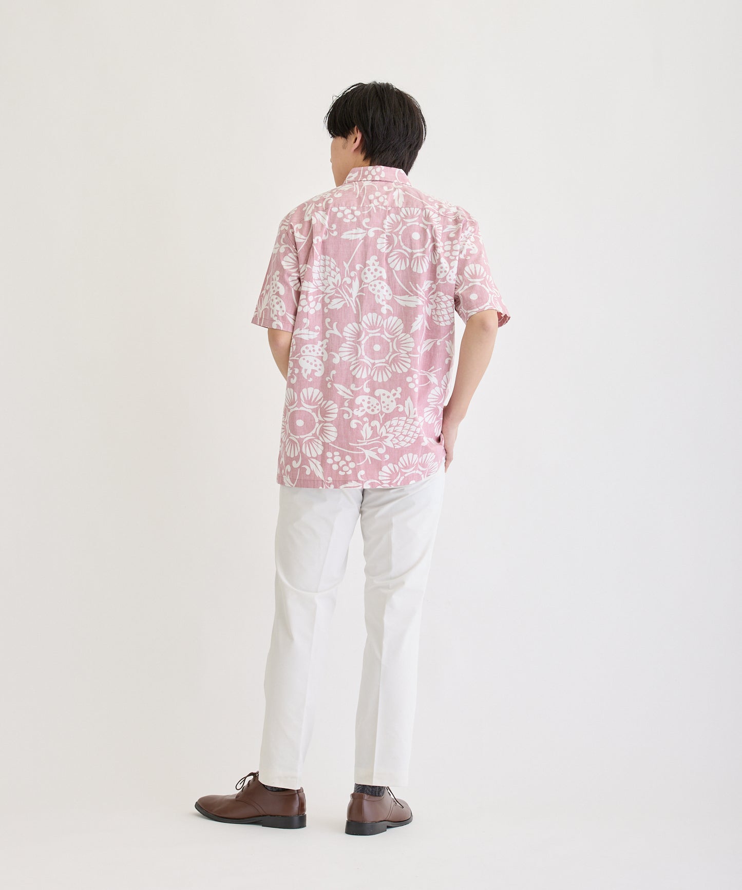 【レンタル】KAHALA Duke's（カハラデュークス）メンズシャツ　　色：ピンク