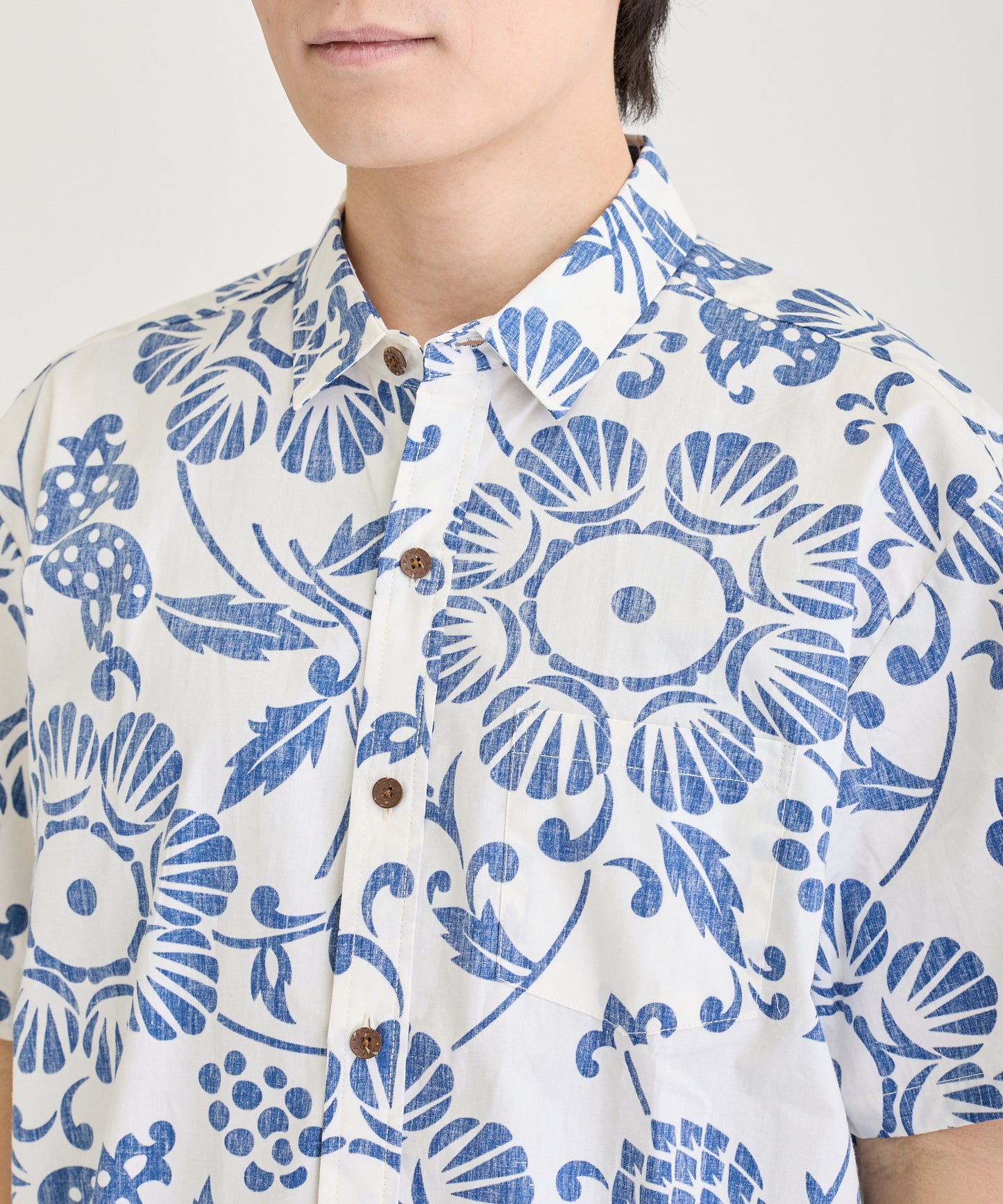 【レンタル】KAHALA Duke's（カハラデュークス）メンズシャツ　　色：ホワイト