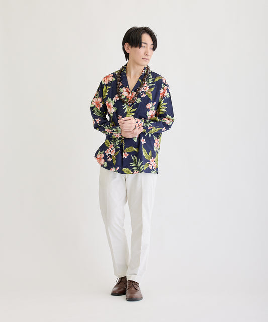 [Rental] Ko Olina Aloha Shirt Kariyushi Color: Navy