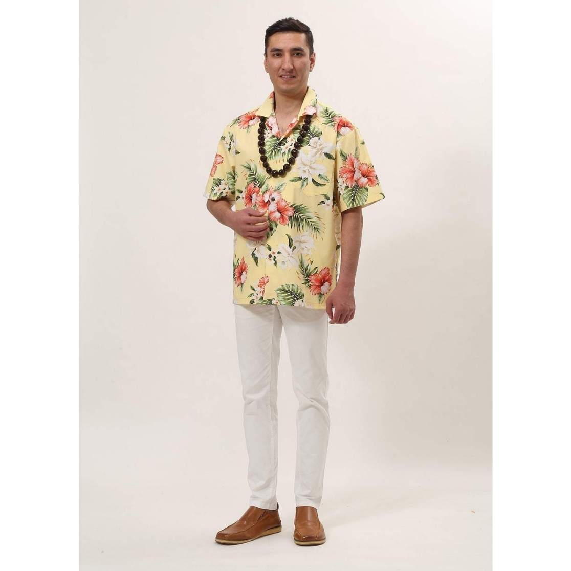 [Rental] Ko Olina Aloha Shirt Kariyushi Color: Yellow