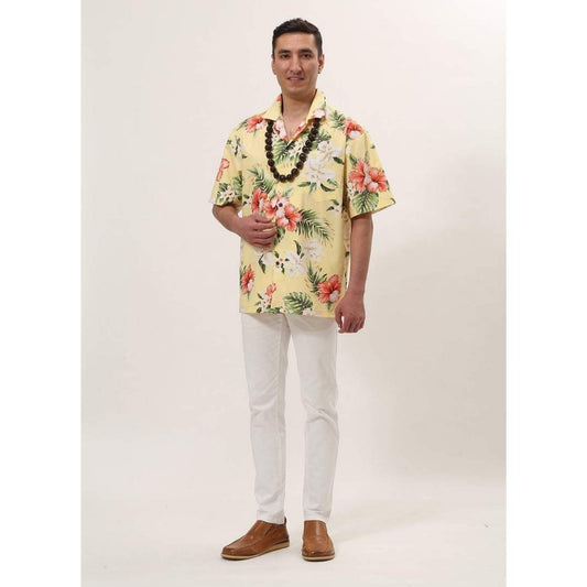[Rental] Ko Olina Aloha Shirt Kariyushi Color: Yellow