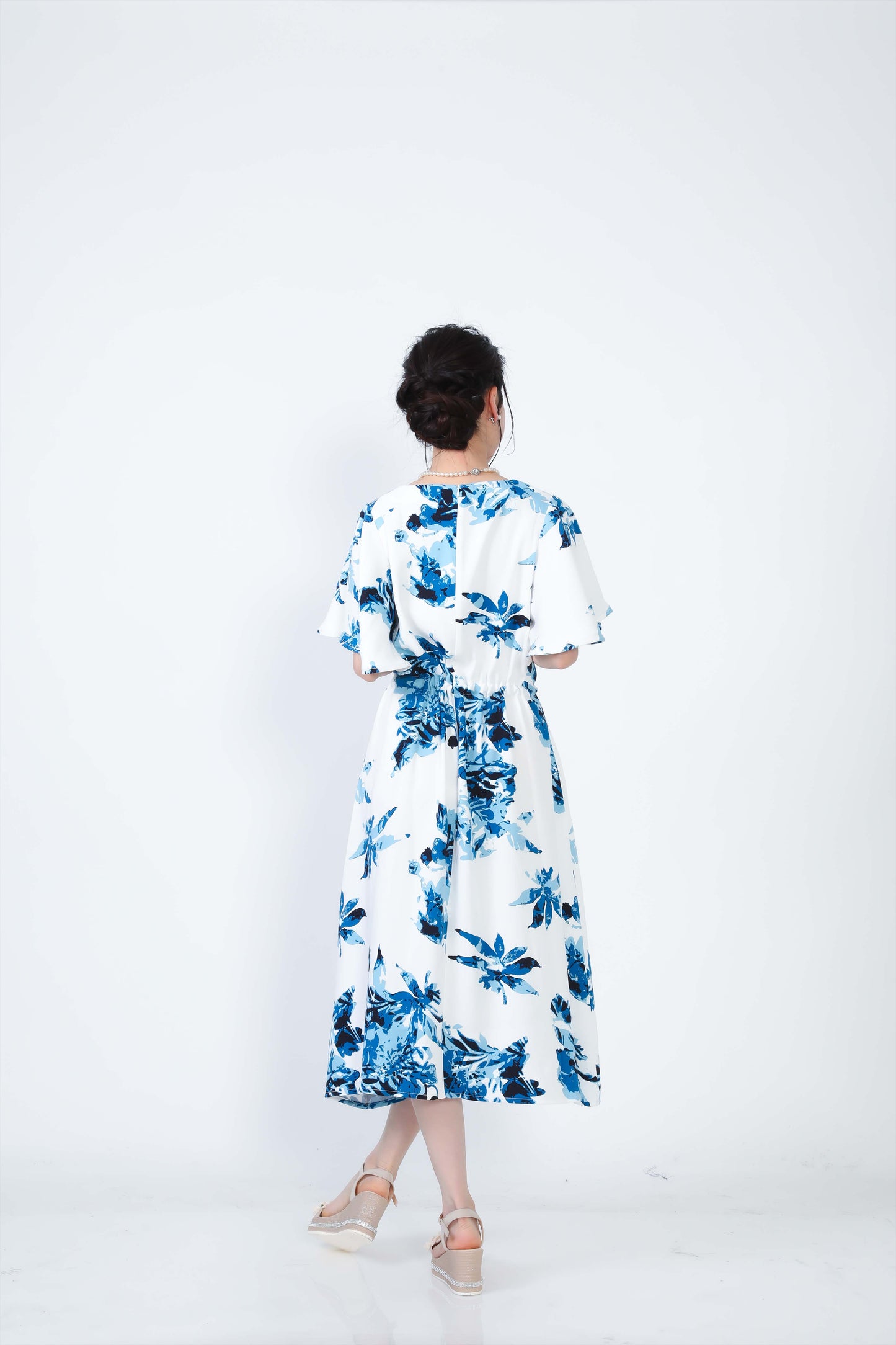 【レンタル】結衣（ユイ）シリーズ　かりゆしドレス　色：ブルー