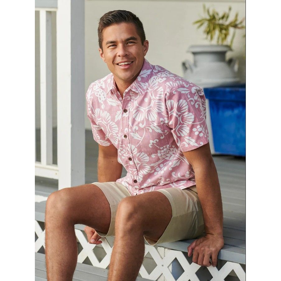 【美品】ムームー 3着セット ハワイウエディング hauoli mahalo アロハシャツ、ムームー3点セット ピンク 美品】ムームー 3着セット