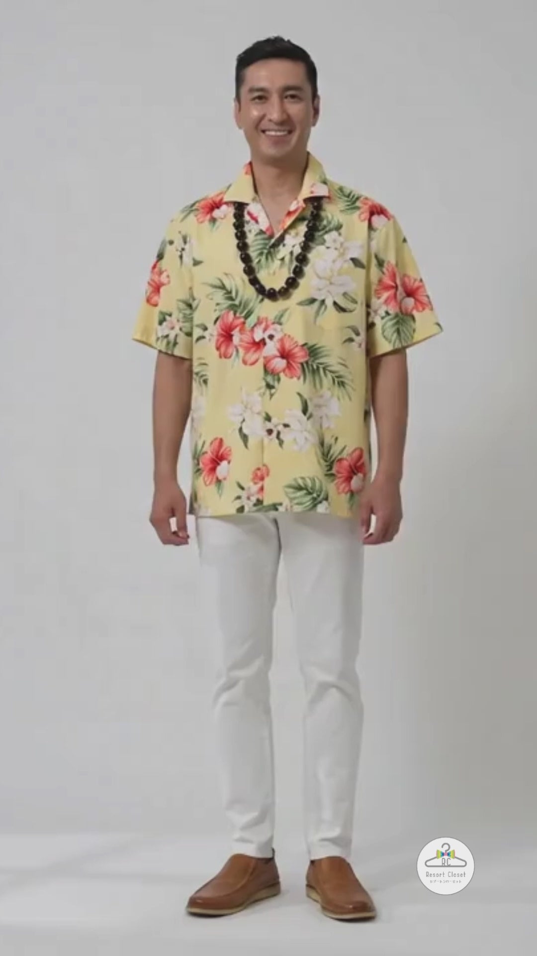 Rental] Ko Olina Aloha Shirt Color: White Resort Wedding Guest